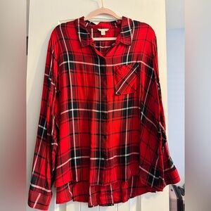 Red and Black Plaid Shirt